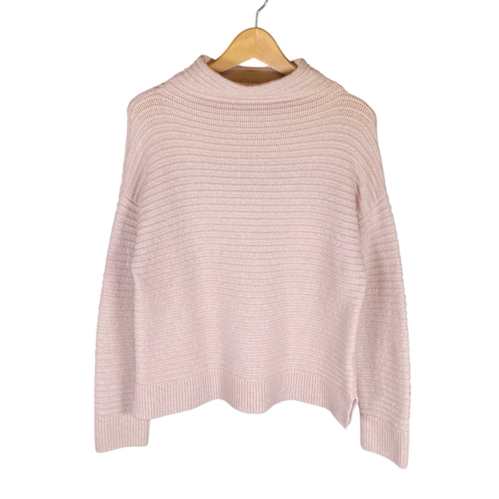 Madewell Wool Blend Sweater Women’s Size Small Mockneck Belmont Blush Pink Top S